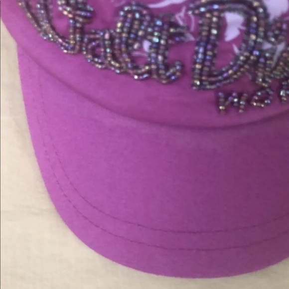 Disney Baseball Hat Cap Beaded Purple Walt Disney World Parks Authentic Original - Picture 5 of 10